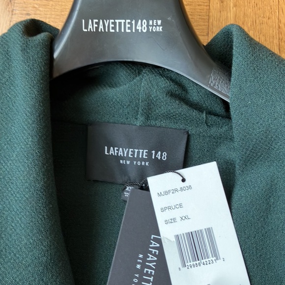 NEW! Amazing Lafayette 148 Nouveau Crepe Hemingway Wool Jacket/Coat size XXL - Picture 3 of 14
